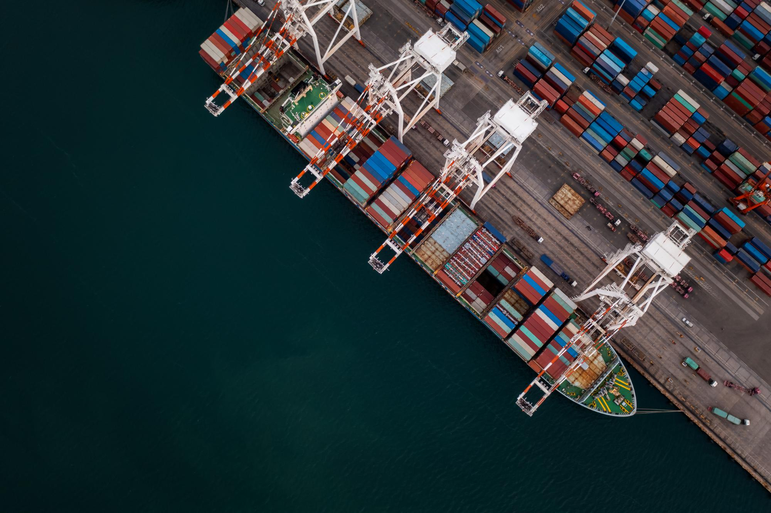Legacy Supply Chain — aerial port view